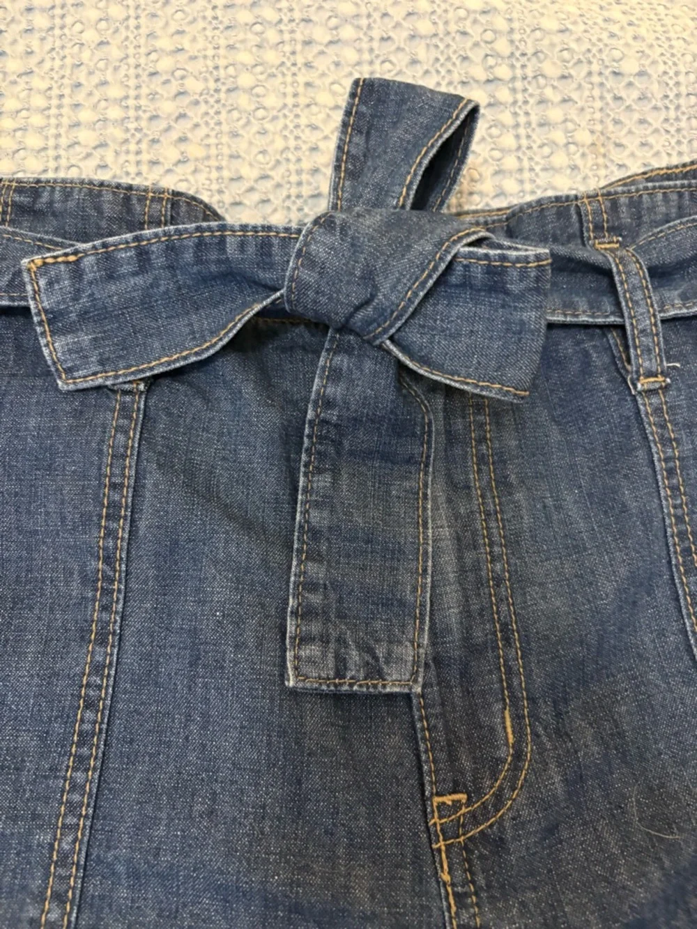 torrid Baggy Blue Denim Paperbag Tie & High Waist Shorts sz 20
